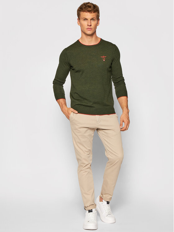 Aeronautica Militare Aeronautica Militare Maglione 212MA1344L415 Verde Regular Fit