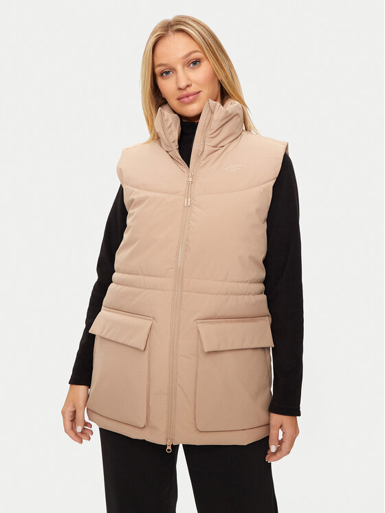 Bodywarmer 4F, Größe L Beige 4FWAW24TVJAF135