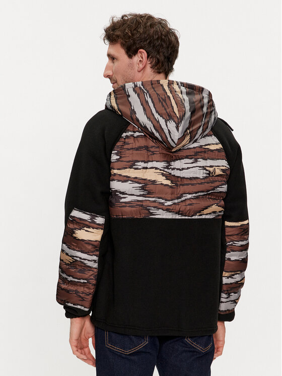 Volcom Volcom Džemperis ar kapuci Muzzer Tripper A5832200 Melns Relaxed Fit