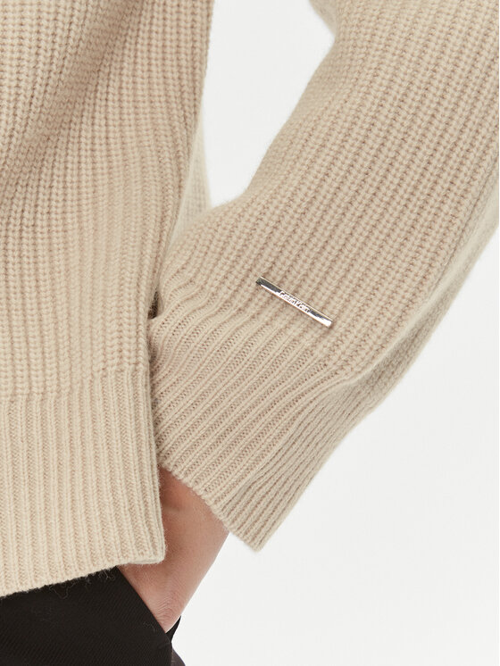 Calvin Klein Calvin Klein Dolčevita K20K206014 Bež Relaxed Fit