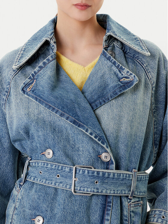 HUGO HUGO Trench Garena 50541545 Albastru Oversize
