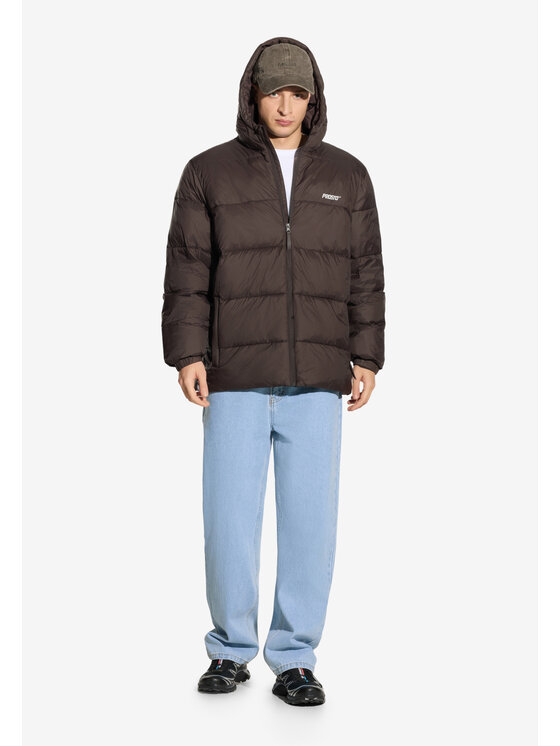PROSTO. PROSTO. Kurtka przejściowa 404 Puffer Brązowy Regular Fit