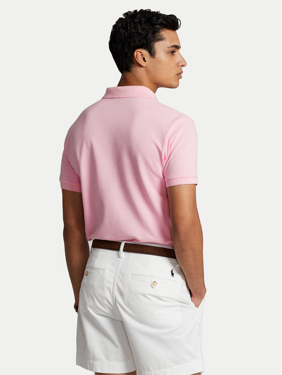 Polo Ralph Lauren Polo Ralph Lauren Тениска с яка и копчета Core Replen 710782592 Розов Custom Slim Fit
