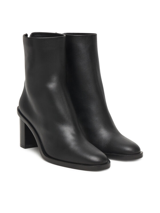 Max Mara Max Mara Botine Midiboot80 25247960726 Negru
