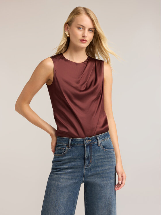 Motivi Motivi Bluzka 2054Q001996N022 Brązowy Regular Fit