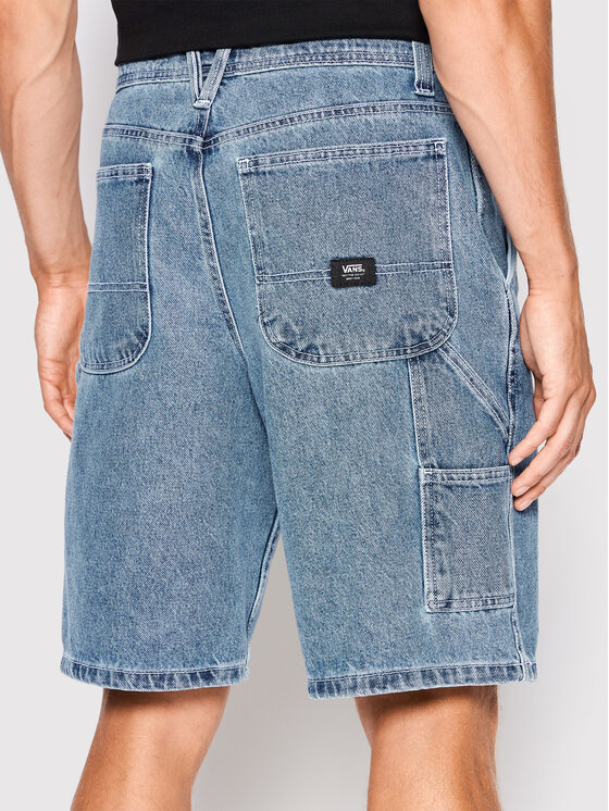 Vans Vans Szorty jeansowe Drill Chore VN0A7S4S Niebieski Loose Fit