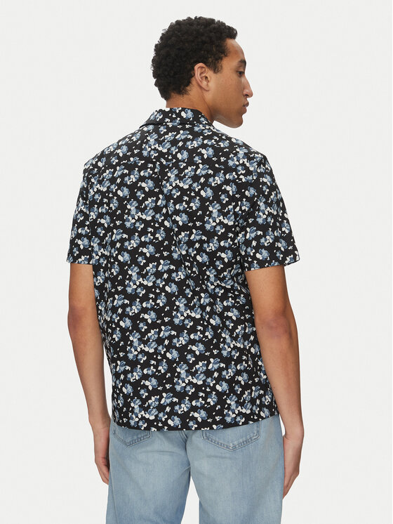 Michael Kors Michael Kors Košulja CS5405QHPL Crna Relaxed Fit
