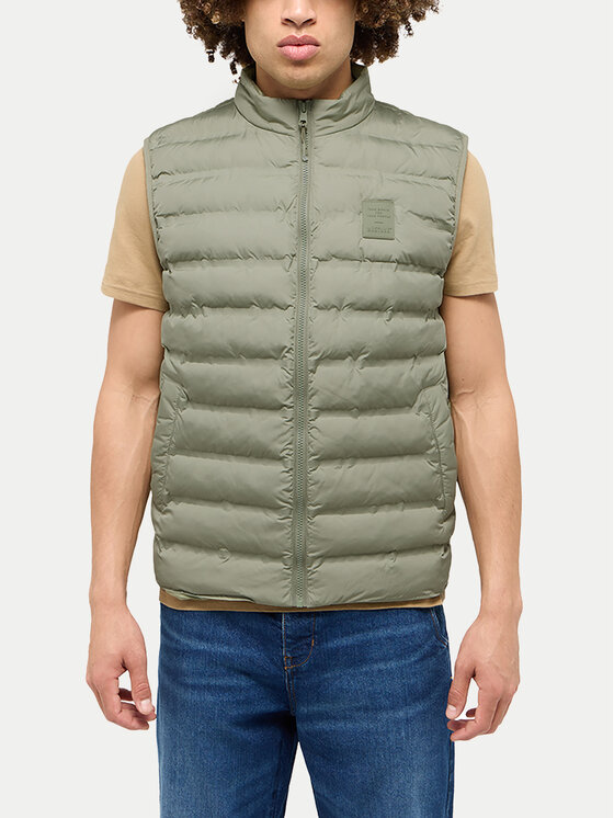 Mustang Mustang Gilet Dublin 1015601 Verde Regular Fit