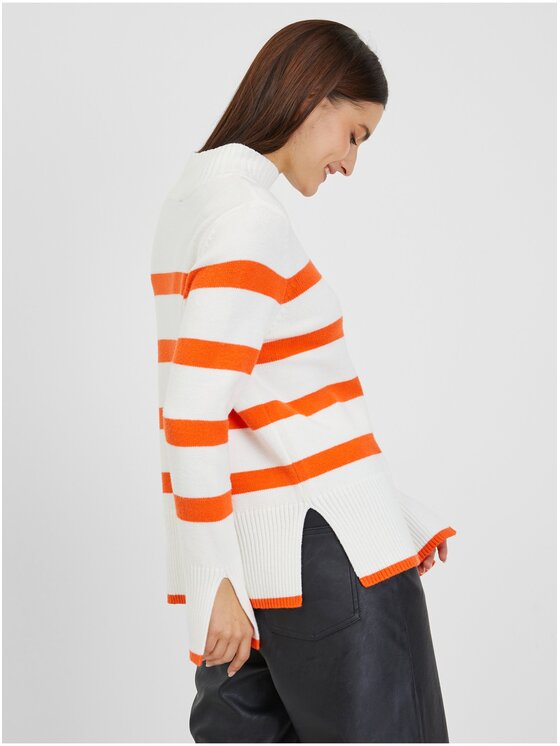 Orsay Orsay Sweter 507493-001000__L Pomarańczowy Regular Fit