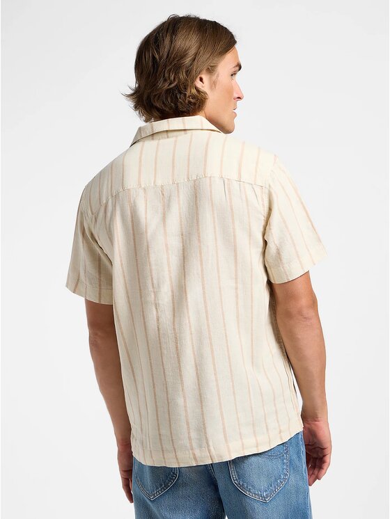 Lee Lee Camicia 2 PKT CAMP SHIRT Beige Comfort Fit