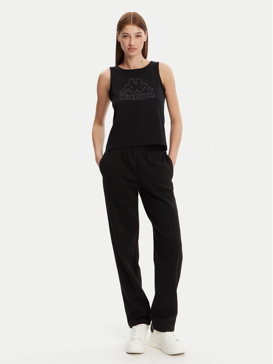 Kappa Kappa Top Logo Gria 382129W Negru Regular Fit