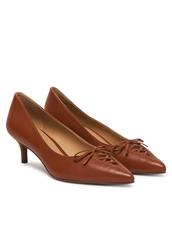 LAUREN RALPH LAUREN LAUREN RALPH LAUREN Čevlji z visoko peto 802P06371002 Rjava