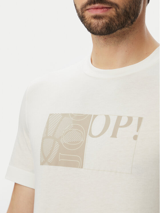 JOOP! JOOP! T-shirt Jj-Gislan 30103405 Krem Regular Fit