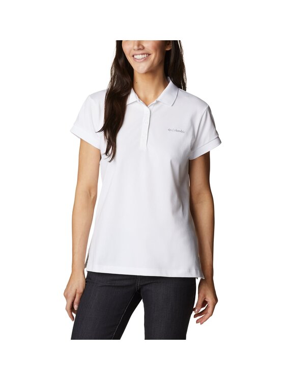 Columbia Columbia Polo 1891342 Biały Regular Fit