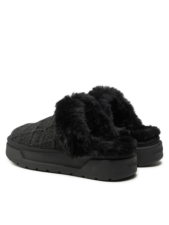 Guess Guess Kapcie Unika FLFUKA FAL06 Czarny