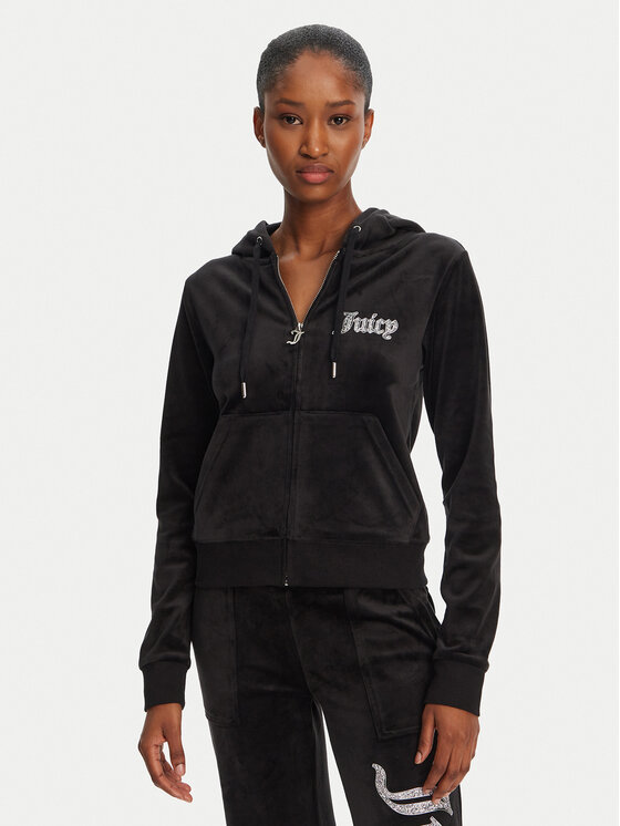 Juicy Couture Juicy Couture Mikina Robertson JCBAS125805 Černá Regular Fit
