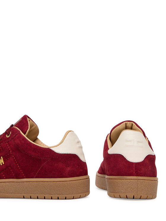 Elisabetta Franchi Elisabetta Franchi Sneakersy Low Cut Lace Up F4A9-E0340-0071 S Bordowy