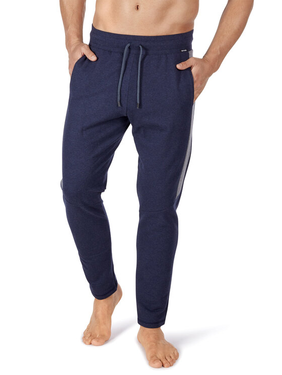 Skiny Skiny Kalhoty z materiálu 86833 Tmavomodrá Regular Fit