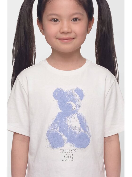Guess Kids Guess Kids Tank top 185301 Biały Classic Fit