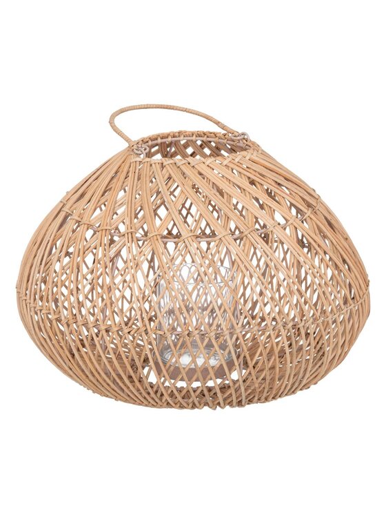 MIAhome MIAhome Lampion rattanowy LATERNA-I 38 cm Brązowy
