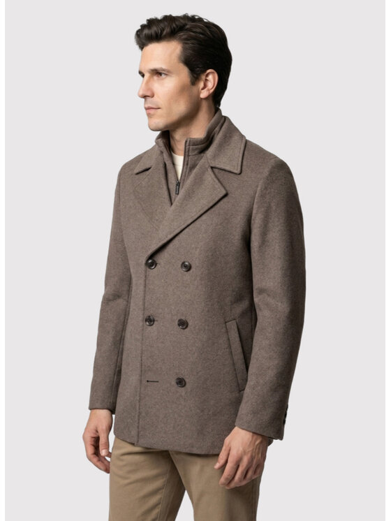 Pako Lorente Pako Lorente Płaszcz zimowy P26WF-7X-001 Brązowy Straight Fit