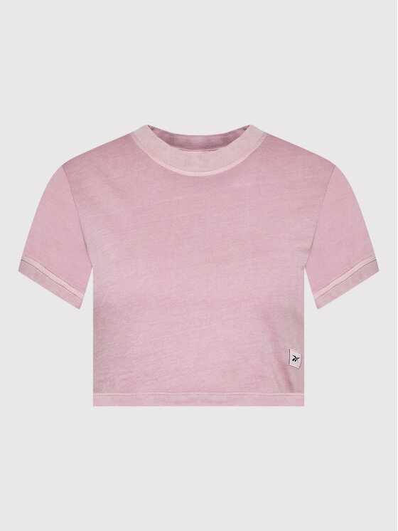 Reebok Reebok T-Shirt Classics Natural Dye HK4967 Różowy Slim Fit