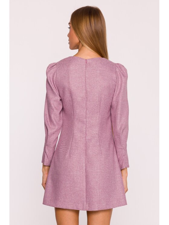 Made of Emotion Made of Emotion Sukienka wieczorowa M870 Brązowy Modern Slim Fit
