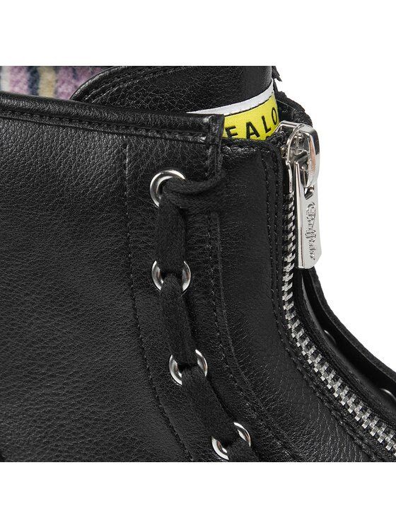 Buffalo Buffalo Μποτάκια Aspha Zip 1622070 Μαύρο
