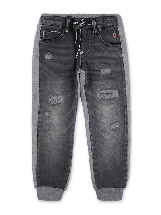 PHILIPP PLEIN PHILIPP PLEIN Džínsy 30185 Sivá Baggy Fit