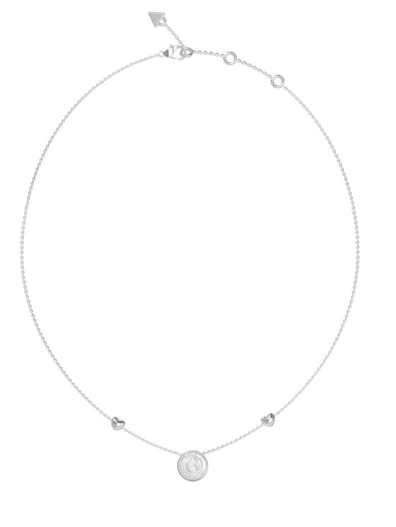Guess Guess Naszyjnik JUBN06207JW-RH Srebrny