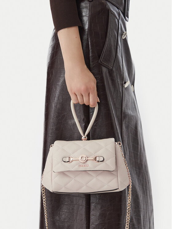 Guess Guess Torebka Frances Mini HWQG22 41780 Kremowy