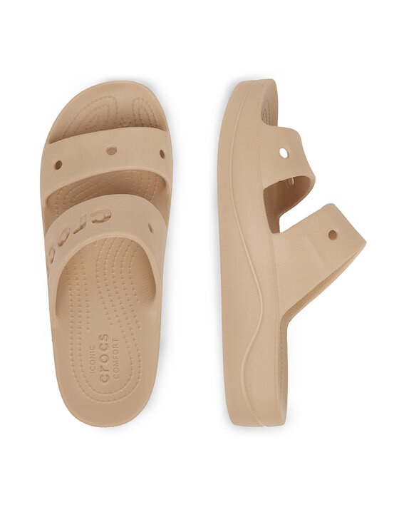 Crocs Crocs Natikače BAYA PLATFORM SANDAL 208188-212 Bež