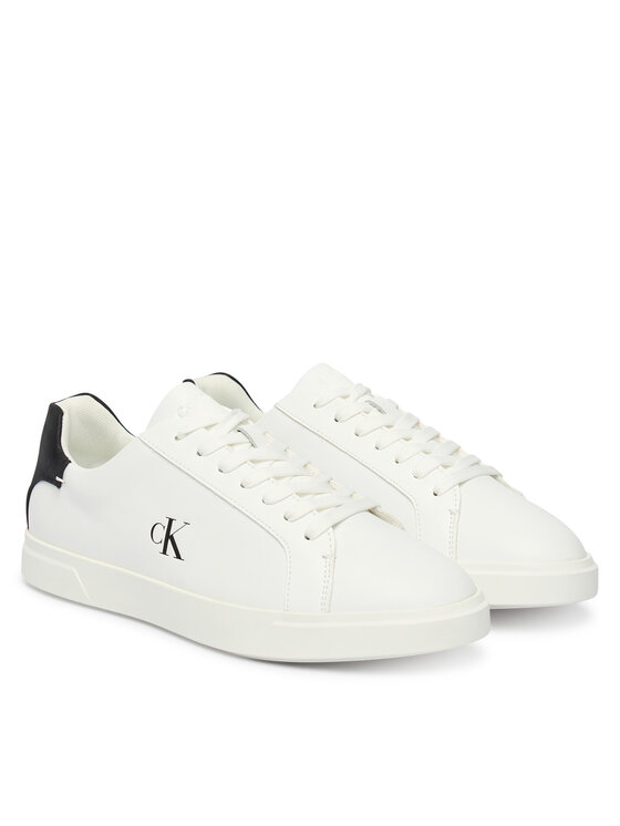 Calvin Klein Calvin Klein Sneakers Low Pro Cup Laceup Lth Moire HW0HW02845 Alb
