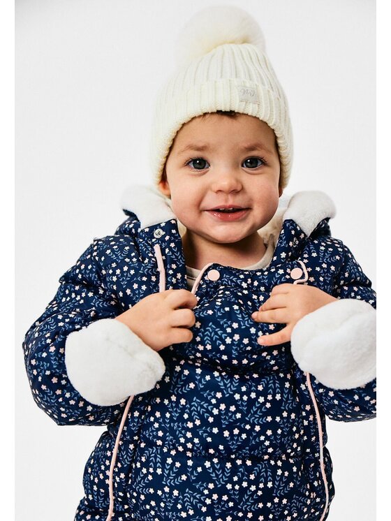 minoti minoti Kombinezon zimowy 21babysnow1 Granatowy Regular Fit