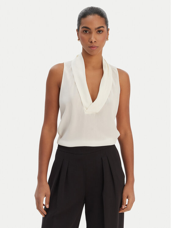 BOSS BOSS Halenka Bolaru 50553717 Krémová Regular Fit