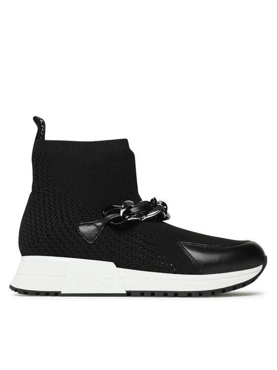 Liu Jo Sneakers Alte Donna Kiss 4F4717EX114: Scarpa Alla Caviglia Tinta Unita