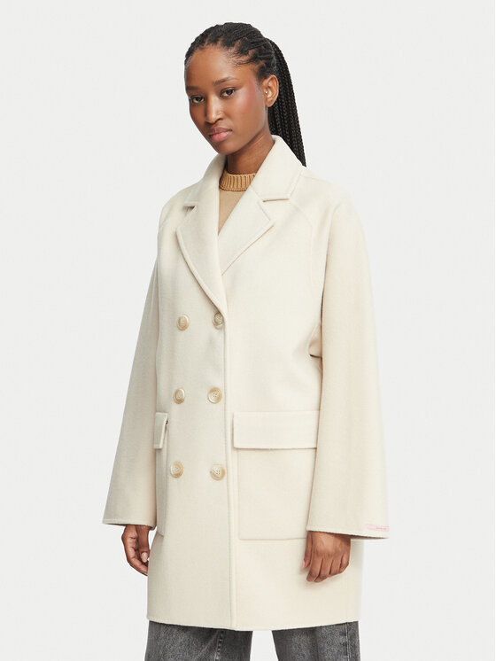 MAX&Co. MAX&Co. Vilnas mētelis 2626016013200 Bēšs Regular Fit