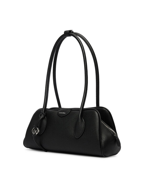 Calvin Klein Calvin Klein Geantă Quilted Nylon Ew Satchel LV04F3743G Negru