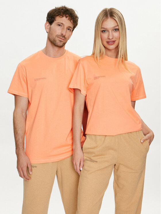Pangaia Pangaia T-Shirt Tropics 365 Midweight Πορτοκαλί Regular Fit