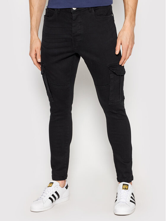 Brave Soul Jeans hlače MJN-FRANCIS Črna Skinny Fit
