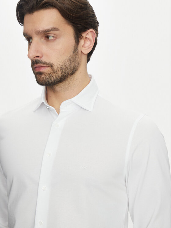 Michael Kors Michael Kors Koszula MD0MD91498 Biały Slim Fit