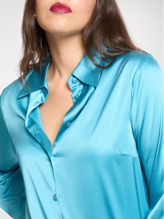 Elena Mirò Elena Mirò Camicia 5166P000238N014 Turchese Regular Fit