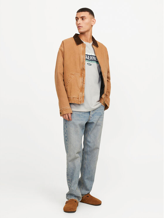 Jack&Jones Jack&Jones Тишърт Cobin 12250411 Сив Standard Fit