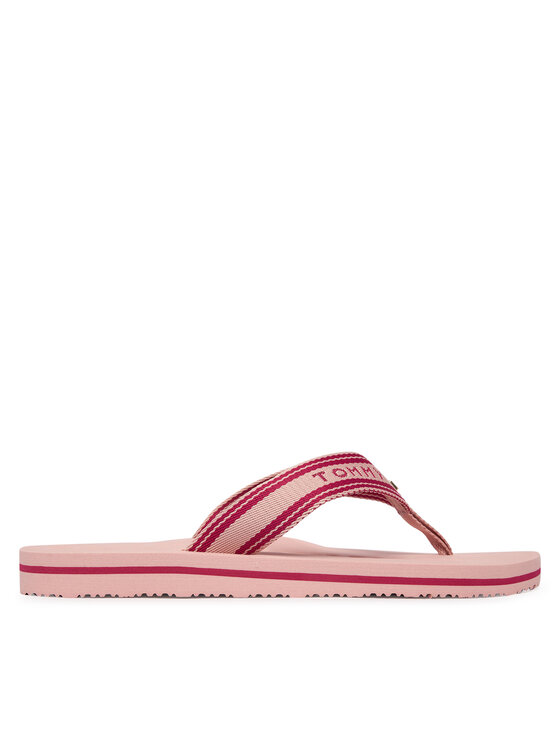 Tommy Hilfiger Tommy Hilfiger Čības uz pirksta Th Webbing Summer Sandal FW0FW09193 Rozā