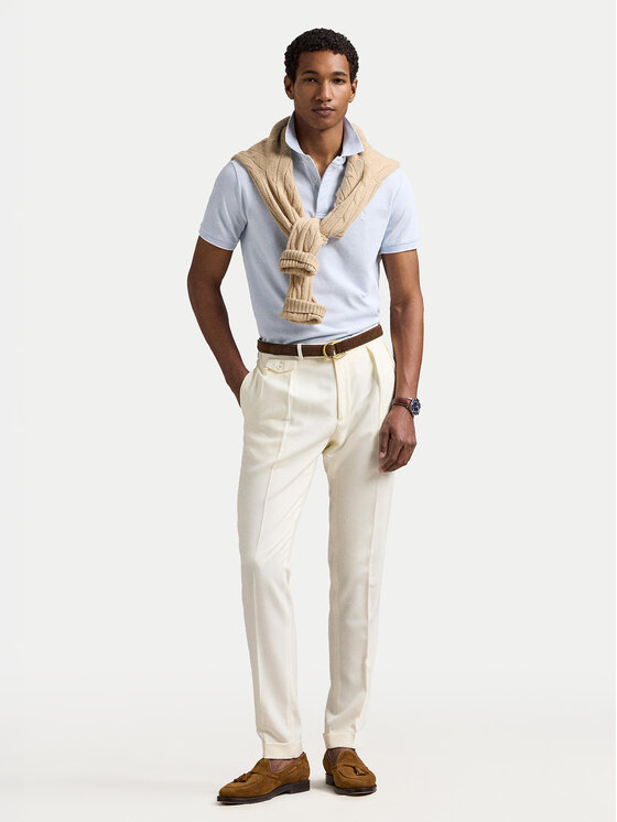 Polo Ralph Lauren Polo Ralph Lauren Polokošile 710963494004 Světle modrá Custom Slim Fit