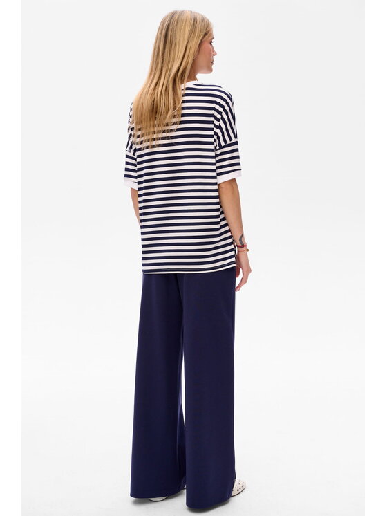 blue shadow blue shadow Bluzka Emax Granatowy Regular Fit