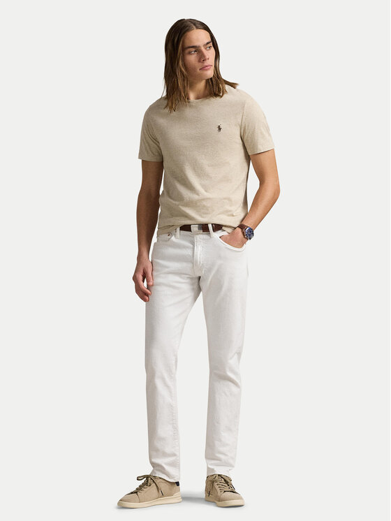 Polo Ralph Lauren Polo Ralph Lauren T-Shirt 710671438203 Beżowy Slim Fit