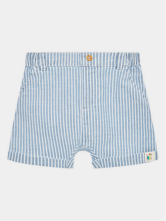 United Colors Of Benetton United Colors Of Benetton Šortky z materiálu 47PQA900A Modrá Regular Fit