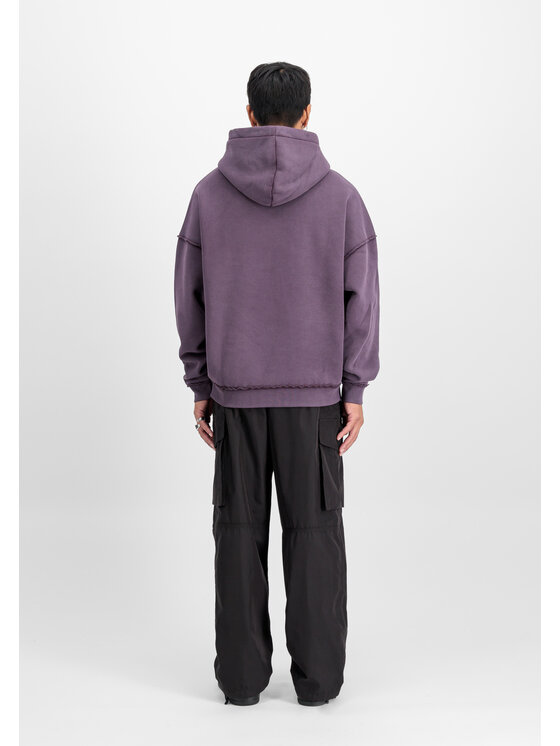 Alpha Industries Alpha Industries Bluza Open Edge Hoodie Fioletowy Relaxed Fit