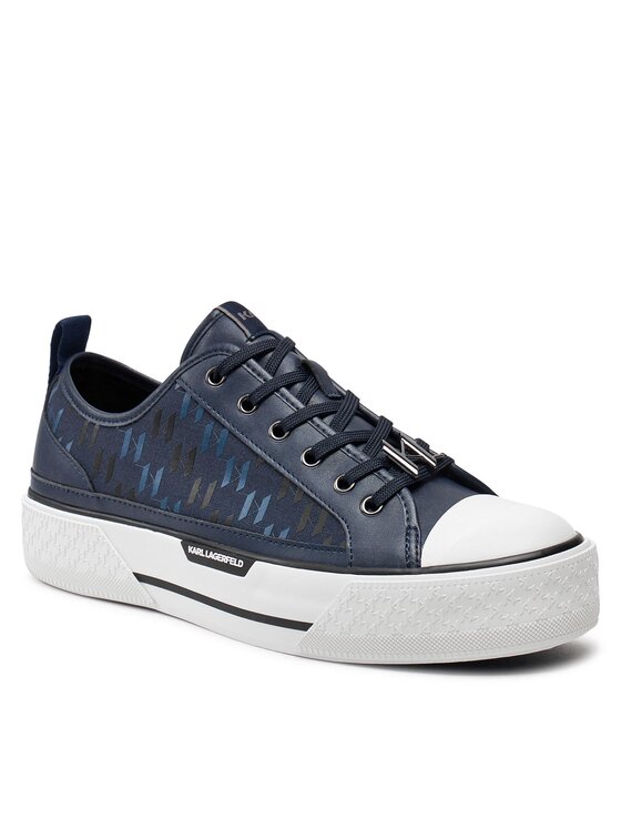 KARL LAGERFELD KARL LAGERFELD Trampki KL50424 Granatowy